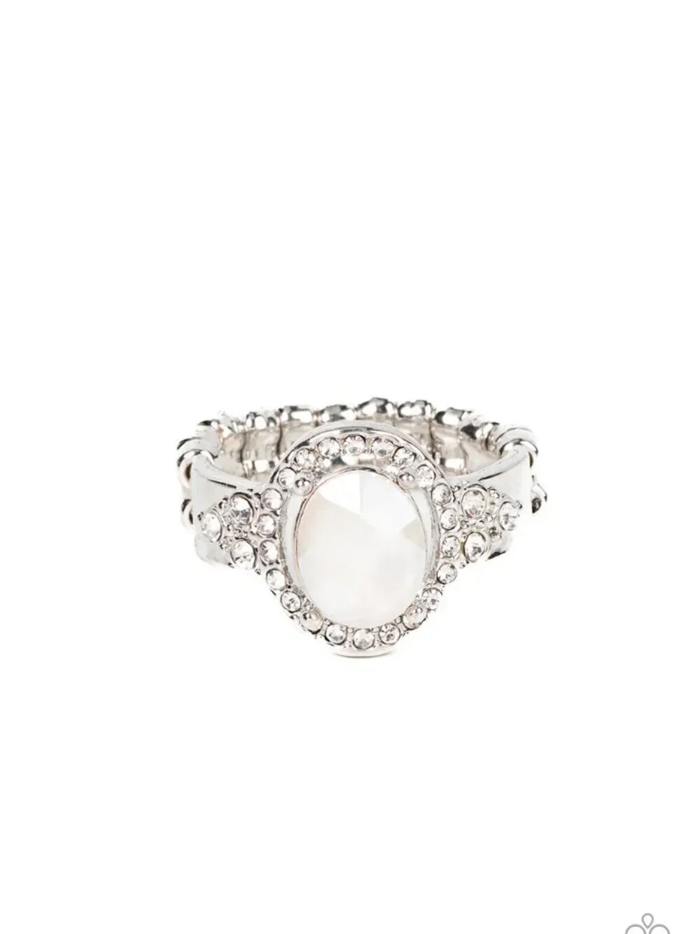 Paparazzi Jewelry Accessories - Dazzling I Do's - White Ring - Vintage